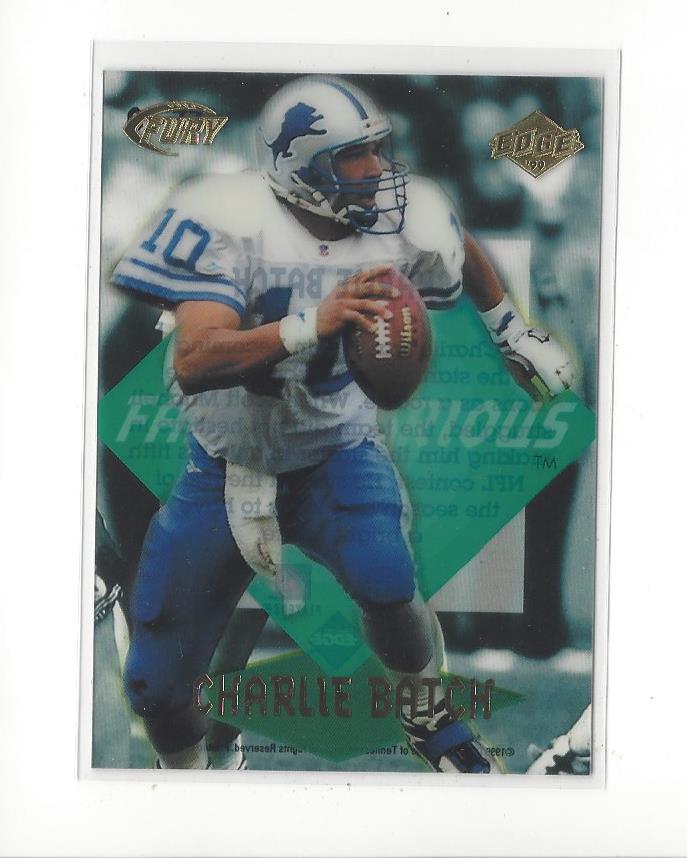 1999 Collector's Edge Fury Fast and Furious #10 Charlie Batch