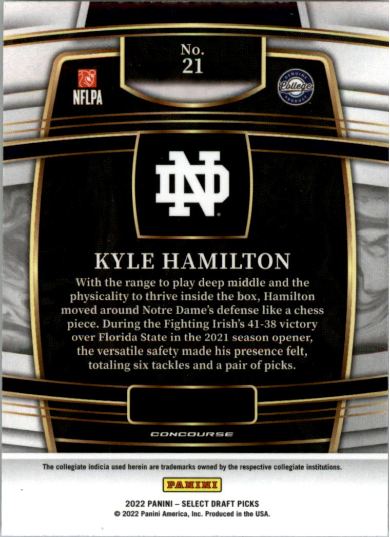 2022 Select Draft Picks Blue Football Card Pick