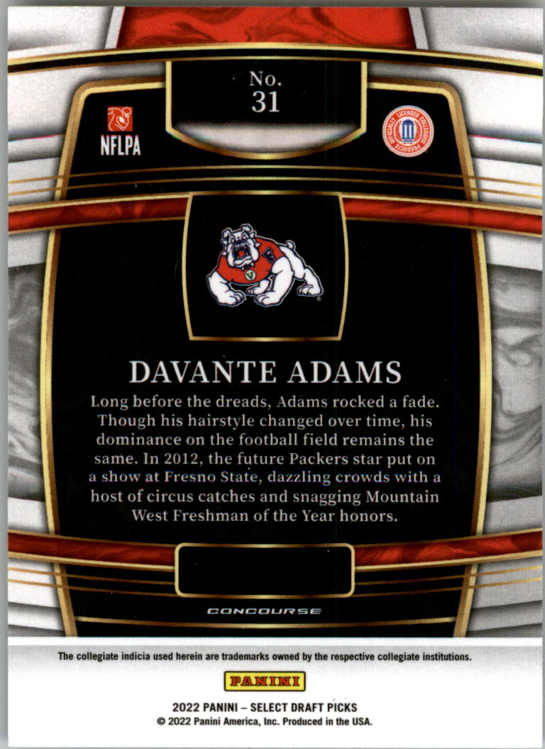 2022 Select Draft Picks Blue Football Card Pick