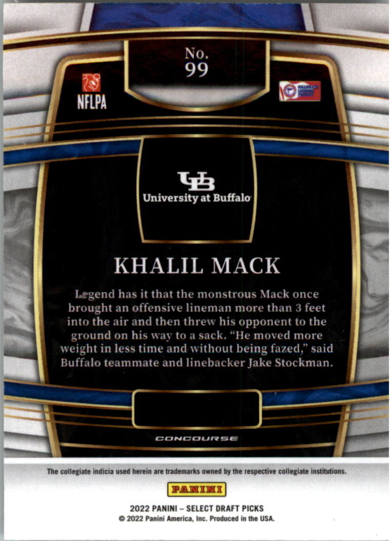 2022 Select Draft Picks Blue Football Card Pick