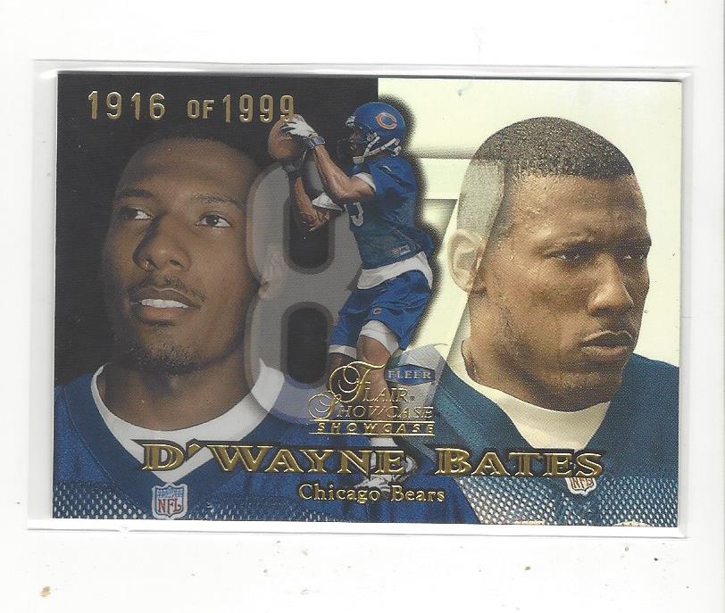 1999 Flair Showcase #164 D'Wayne Bates RC