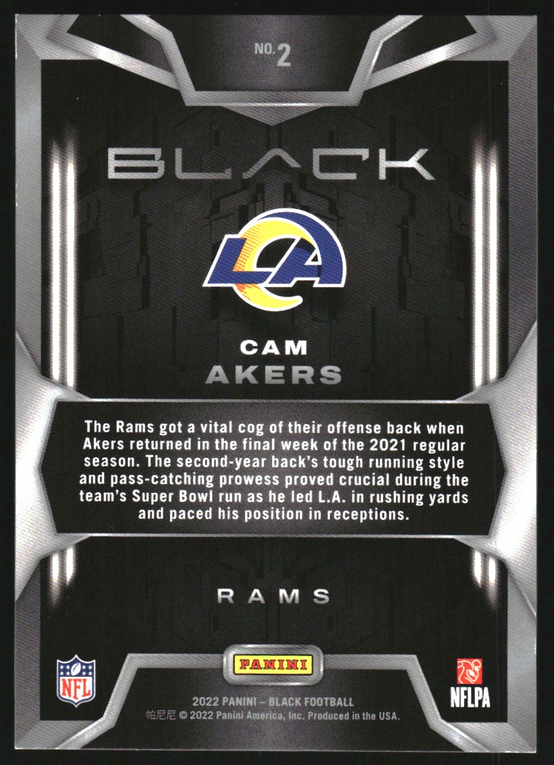 2022 Panini Black #3 Aaron Donald