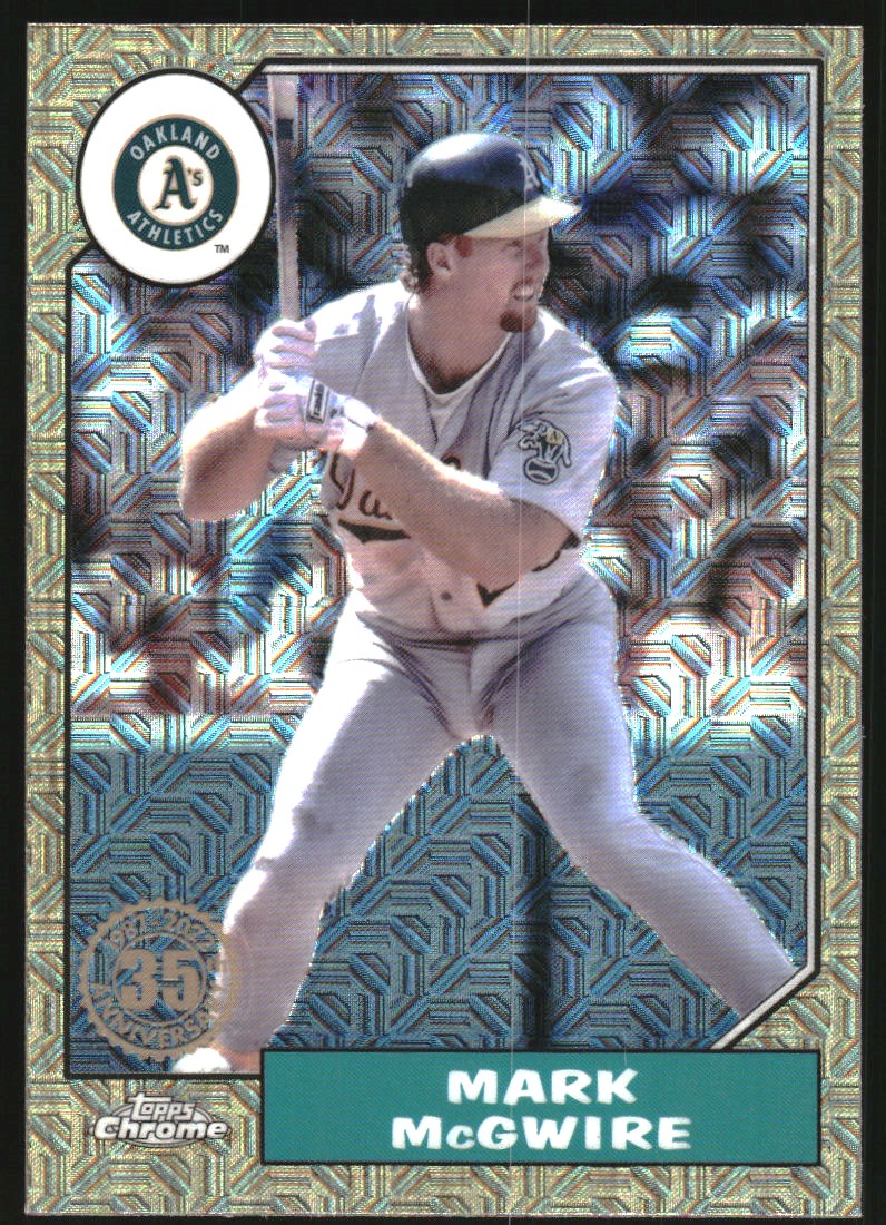 2022 Topps Update '87 Topps Silver Pack Chrome #T87C47 Mark McGwire