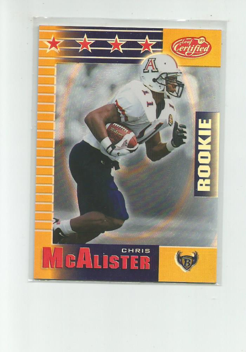 1999 Leaf Certified Mirror Gold #180 Chris McAlister
