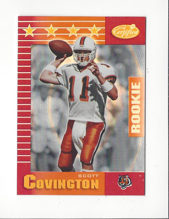 1999 Leaf Certified Mirror Red #179 Scott Covington