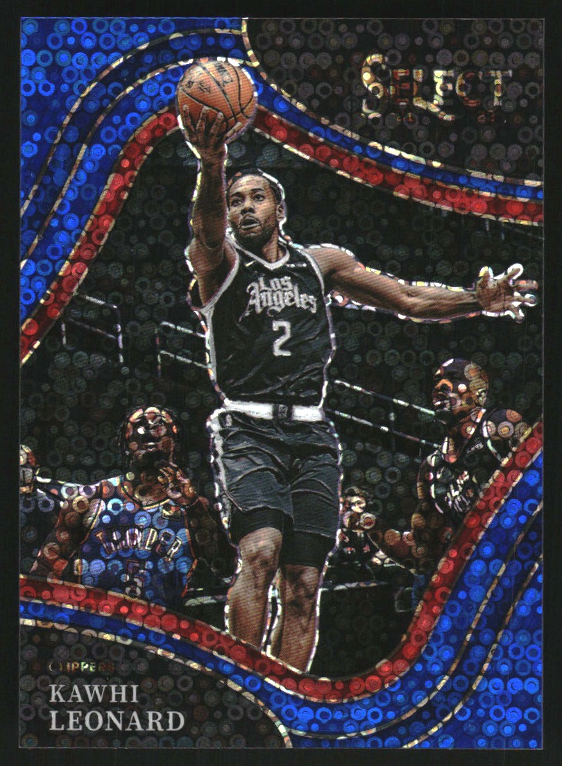 2021-22 Select Prizms Blue Disco #217 Kawhi Leonard
