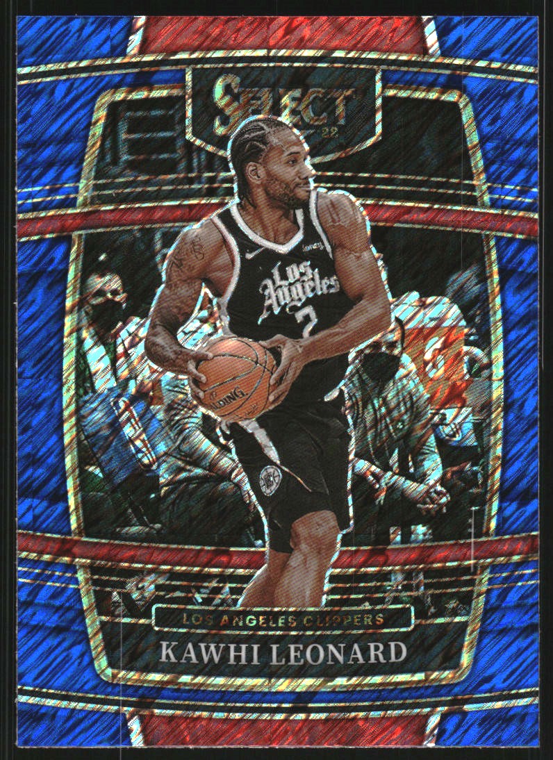 2021-22 Select Prizms Blue Shimmer #20 Kawhi Leonard
