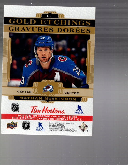 B3114- 2022-23 Upper Deck Tim Hortons Hockey Cards -You Pick- 15+ FREE US SHIP - Picture 7 of 15