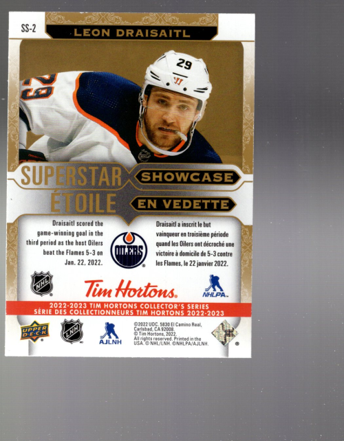 B3114- 2022-23 Upper Deck Tim Hortons Hockey Cards -You Pick- 15+ FREE US SHIP - Picture 15 of 15