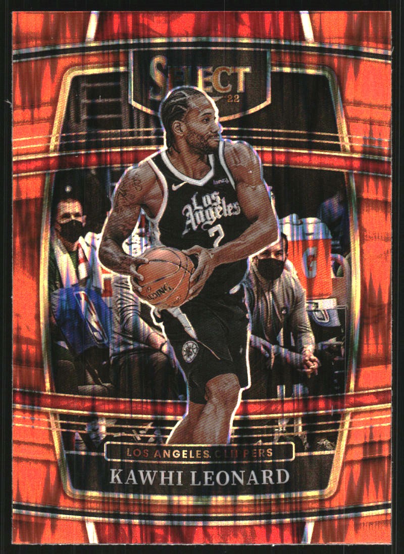 2021-22 Select Prizms Orange Flash #20 Kawhi Leonard