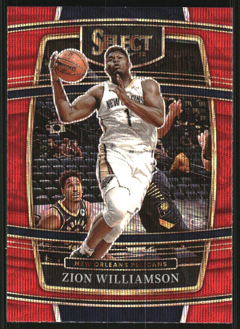 2021-22 Select Prizms Red Wave #96 Zion Williamson