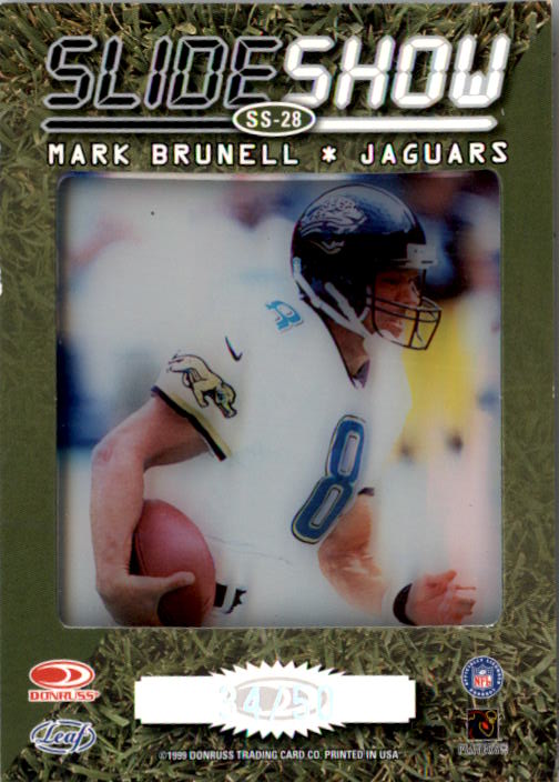 1999 Leaf Rookies and Stars SlideShow Green #SS28 Mark Brunell back image