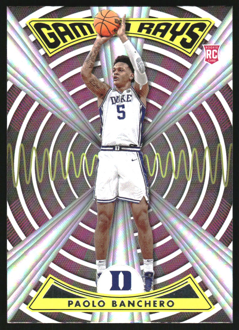 Paolo Banchero #2 2022 Panini Chronicles Draft Picks Basketball Gamma Rays