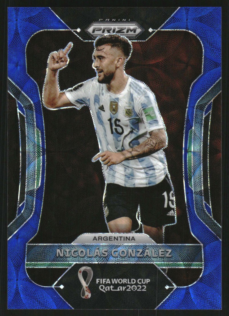 2022 Panini Prizm World Cup Prizms Choice Blue #10 Nicolas Gonzalez