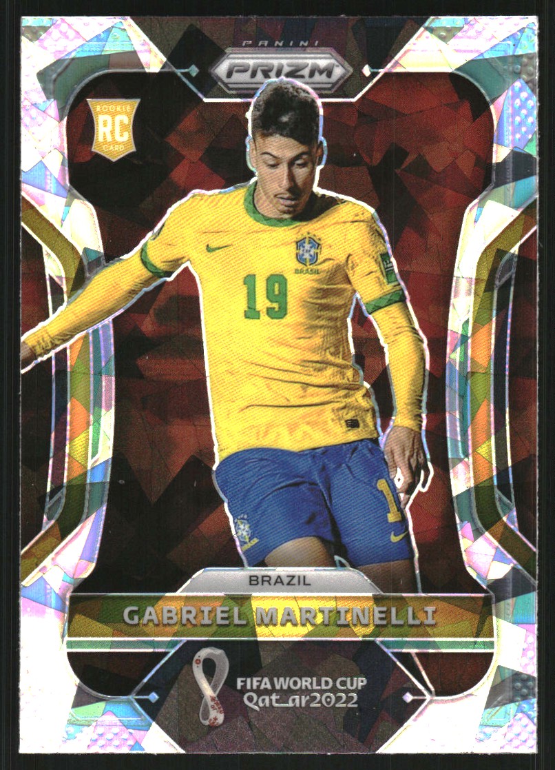 2022 Panini Prizm World Cup Prizms Ice #29 Gabriel Martinelli