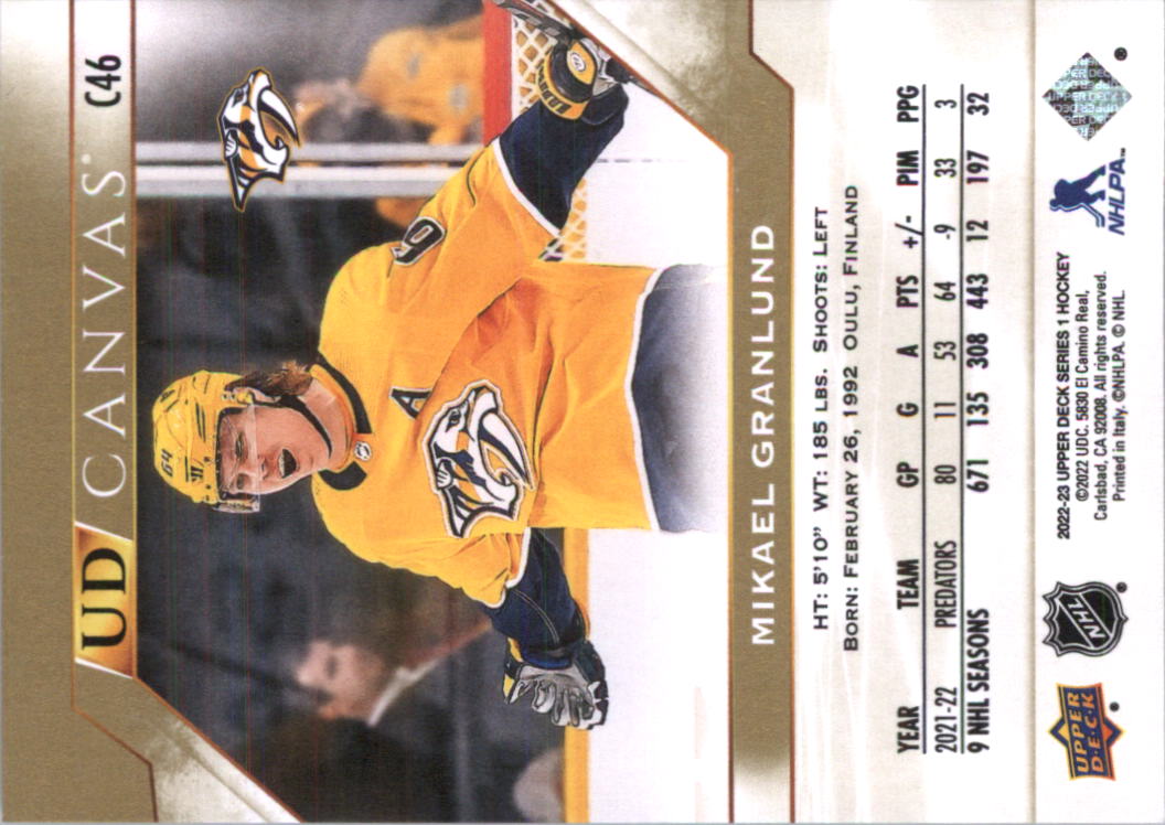 2022-23 Upper Deck UD Canvas Hockey Card Pick