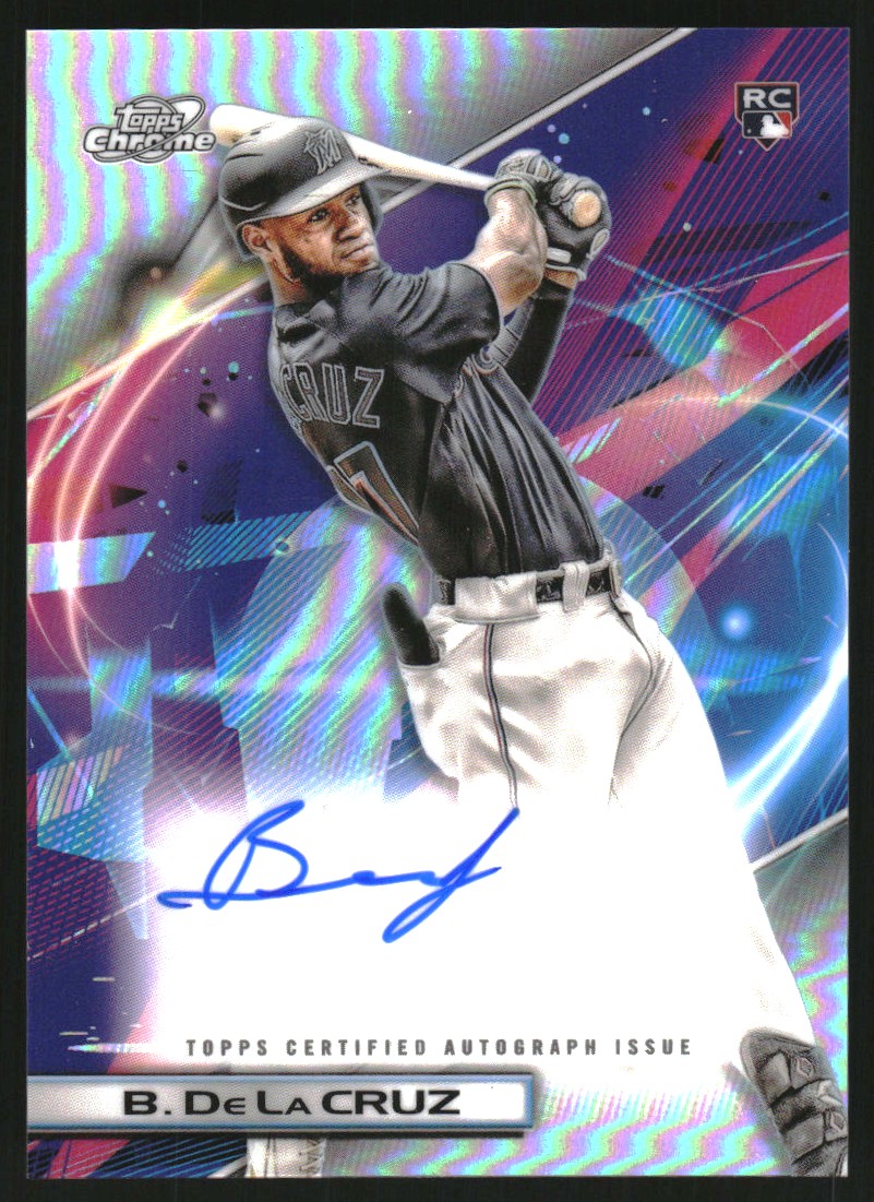 2022 Topps Cosmic Chrome Autographs #CCABDL Bryan De La Cruz