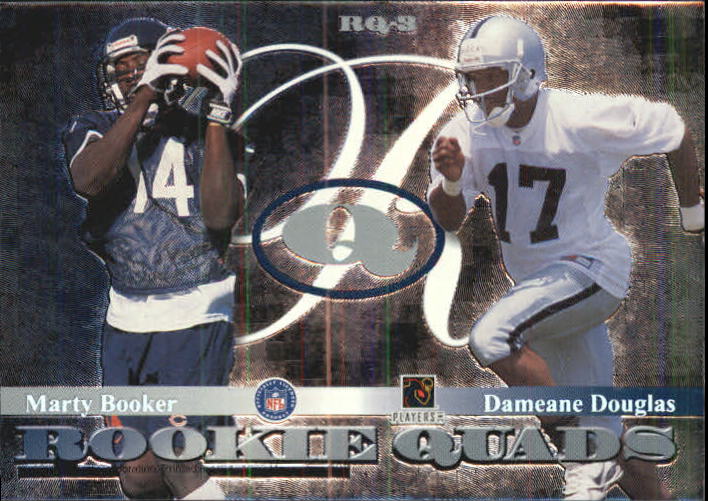 1999 Playoff Momentum SSD Rookie Quads #3 Torry Holt/Reggie Kelly/Marty Booker/Dameane Douglas back image