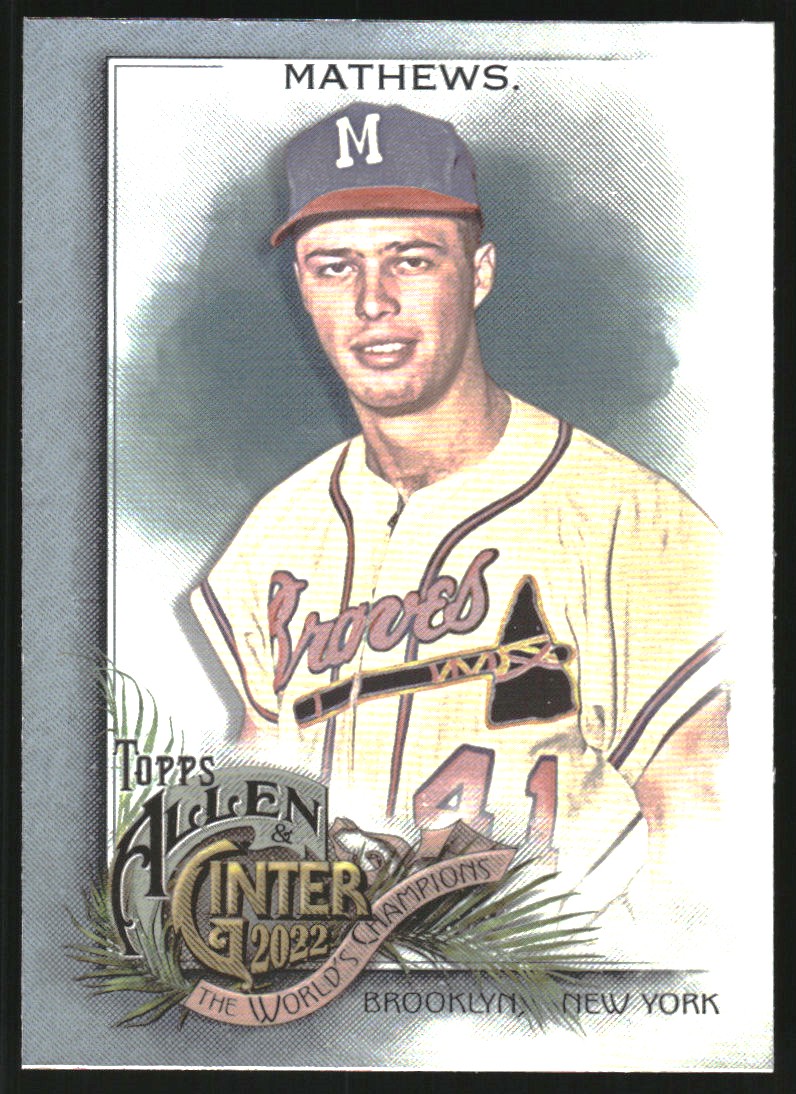2022 Topps Allen and Ginter Silver Portrait #243 Eddie Mathews
