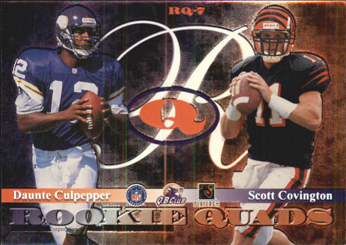 1999 Playoff Momentum SSD Rookie Quads #7 Donovan McNabb/Brock Huard/Daunte Culpepper/Scott Covington back image