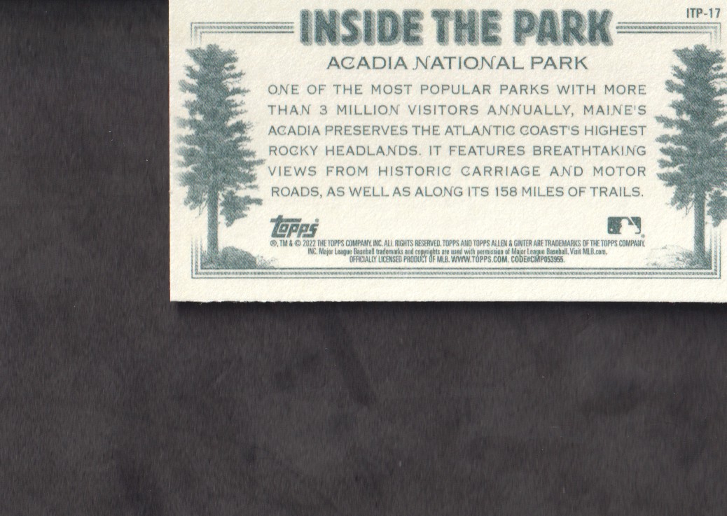 2022 Topps Allen and Ginter Baseball Mini Inside the Park Insert: Pick from List - Picture 11 of 25