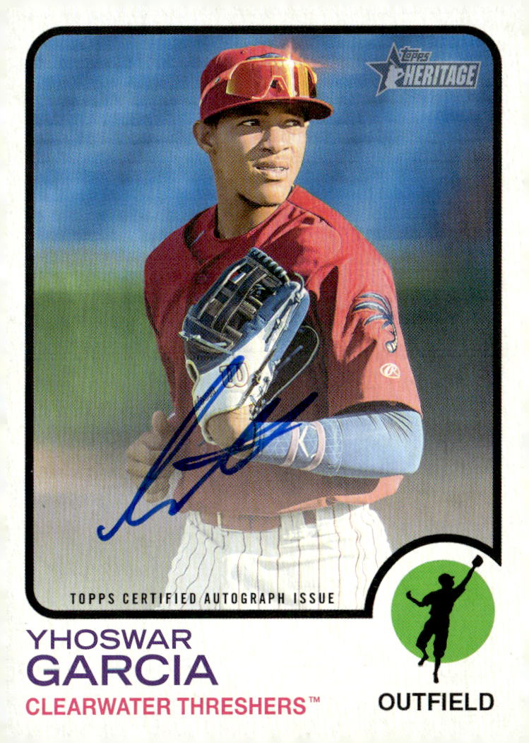 2022 Topps Heritage Minors Real One Autographs #ROAYG Yhoswar Garcia