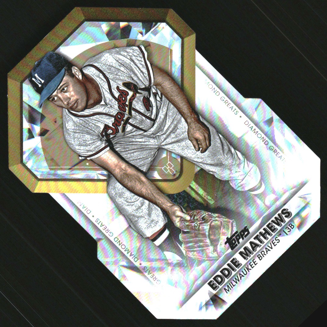 2022 Topps Diamond Greats Die Cuts #DGDC62 Eddie Mathews