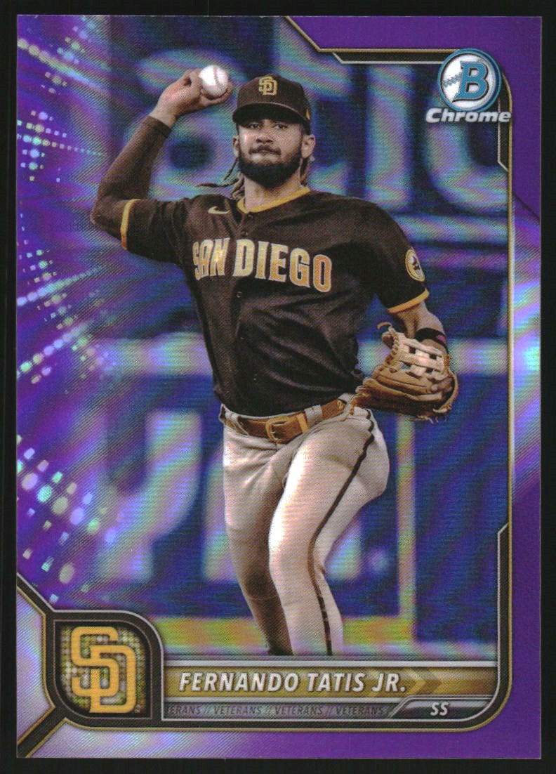 2022 Bowman Chrome Purple Refractors #83 Fernando Tatis Jr.