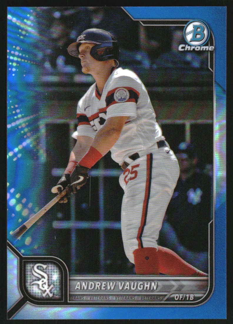 2022 Bowman Chrome Blue Refractors #41 Andrew Vaughn