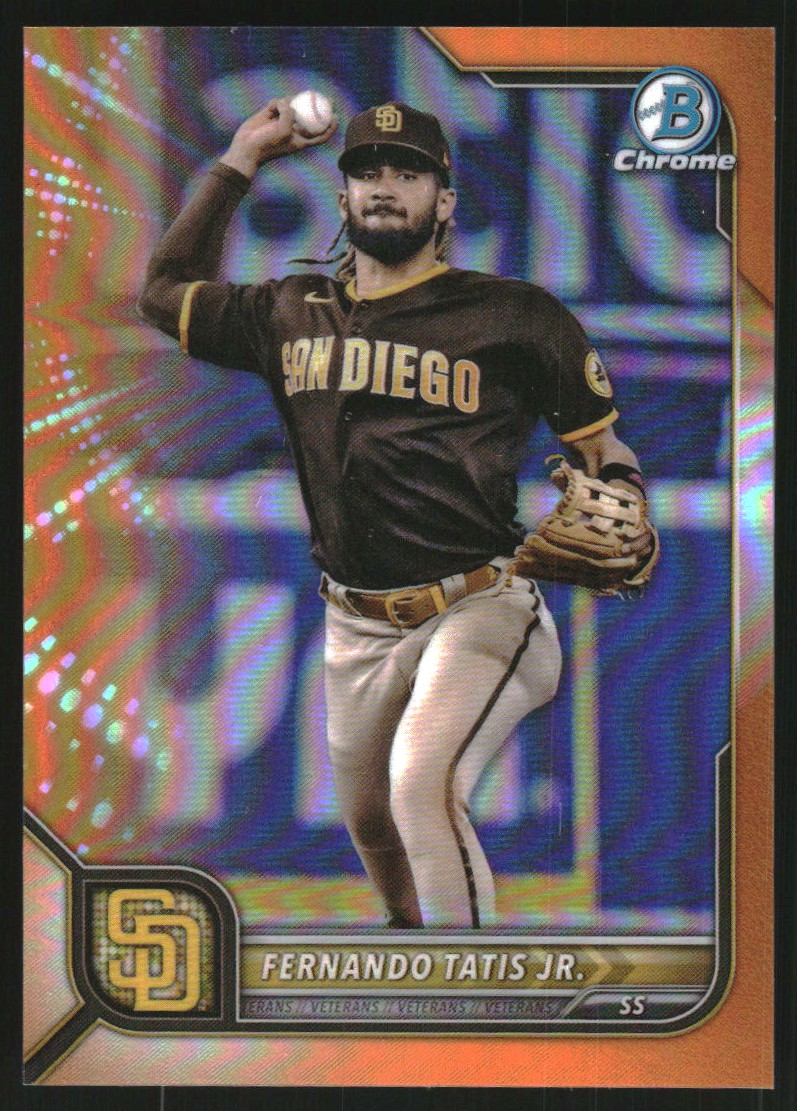 2022 Bowman Chrome Orange Refractors #83 Fernando Tatis Jr.
