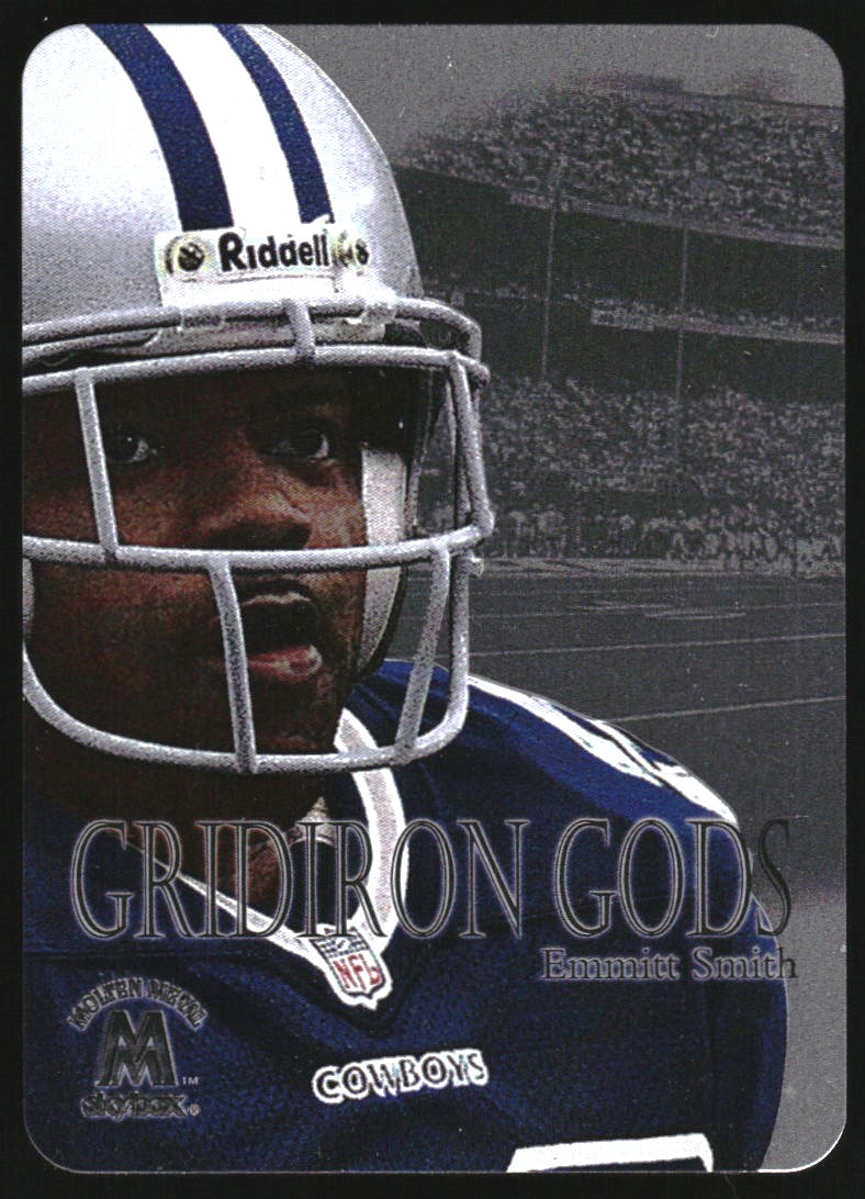 1999 SkyBox Molten Metal Gridiron Gods Silver #GG12 Emmitt Smith