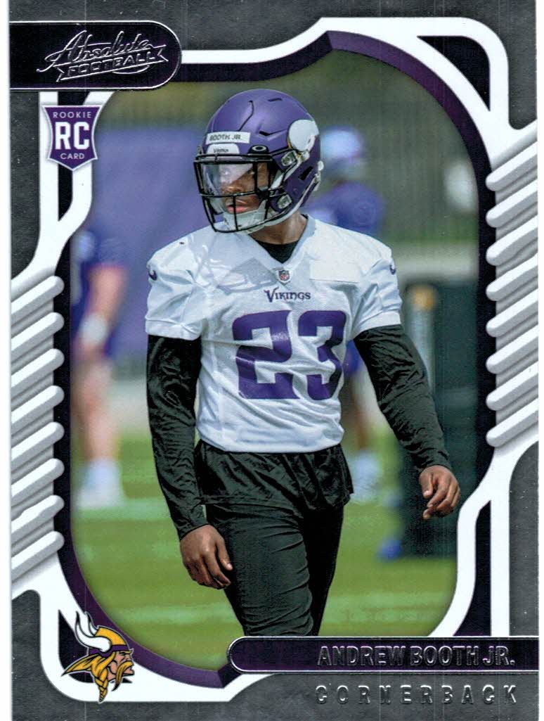 Andrew Booth Jr 2022 Panini Prestige Football Vikings Rookie Card RC #332