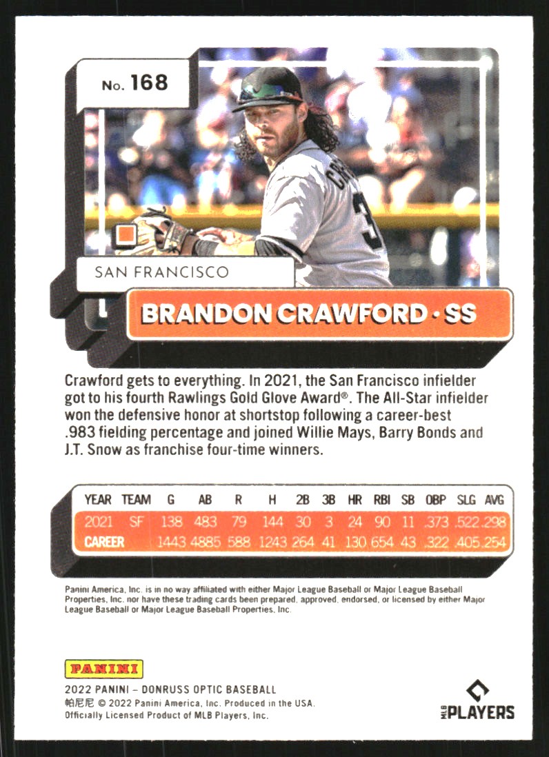  2012 Topps #649 Brandon Crawford MLB Baseball Trading