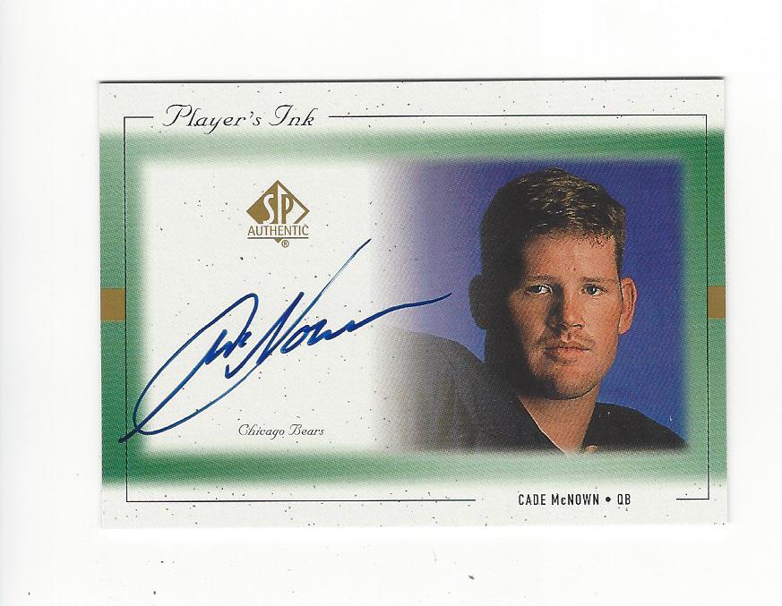 1999 SP Authentic Player's Ink Green #CMA Cade McNown
