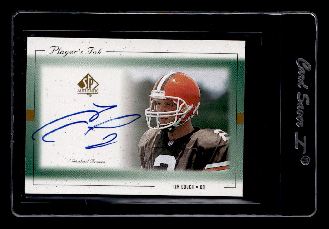 1999 SP Authentic Player's Ink Green #TCA Tim Couch