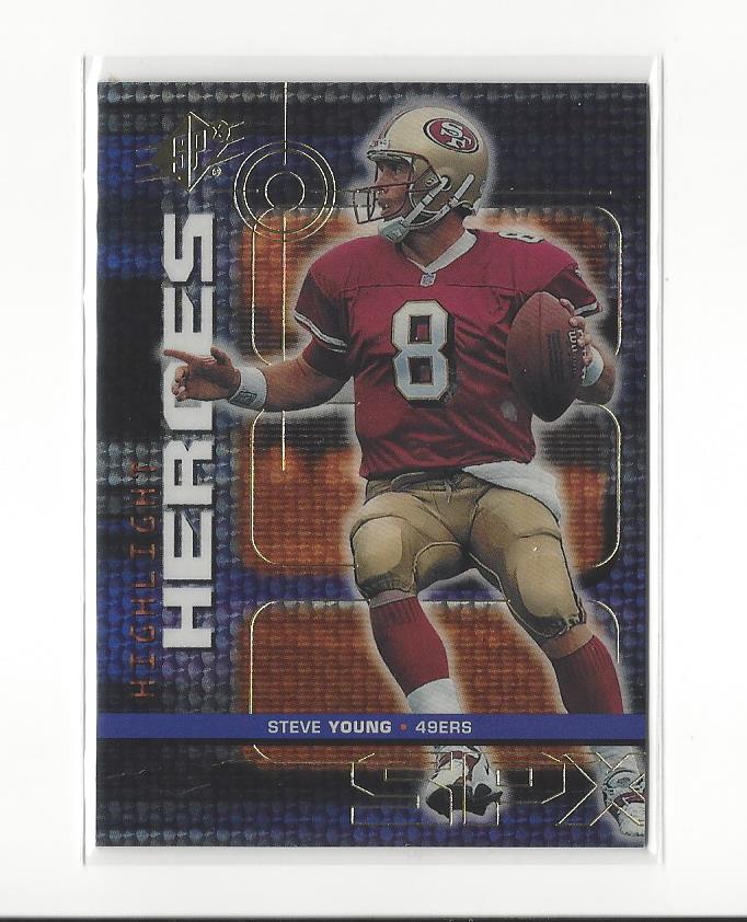 1999 SPx Highlight Heroes #H8 Steve Young