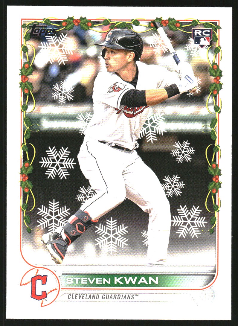2022 Topps Holiday #HW21 Steven Kwan RC