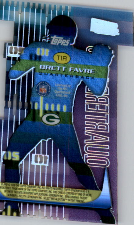 1999 Stadium Club 3X3 Illuminators #T1A Brett Favre back image
