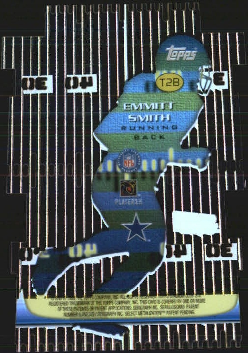 1999 Stadium Club 3X3 Illuminators #T2B Emmitt Smith back image