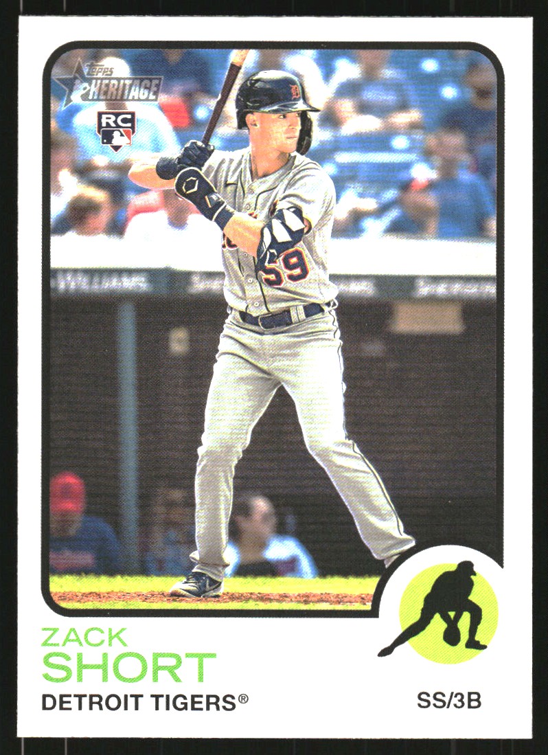 2022 Topps Heritage #626 Zack Short RC