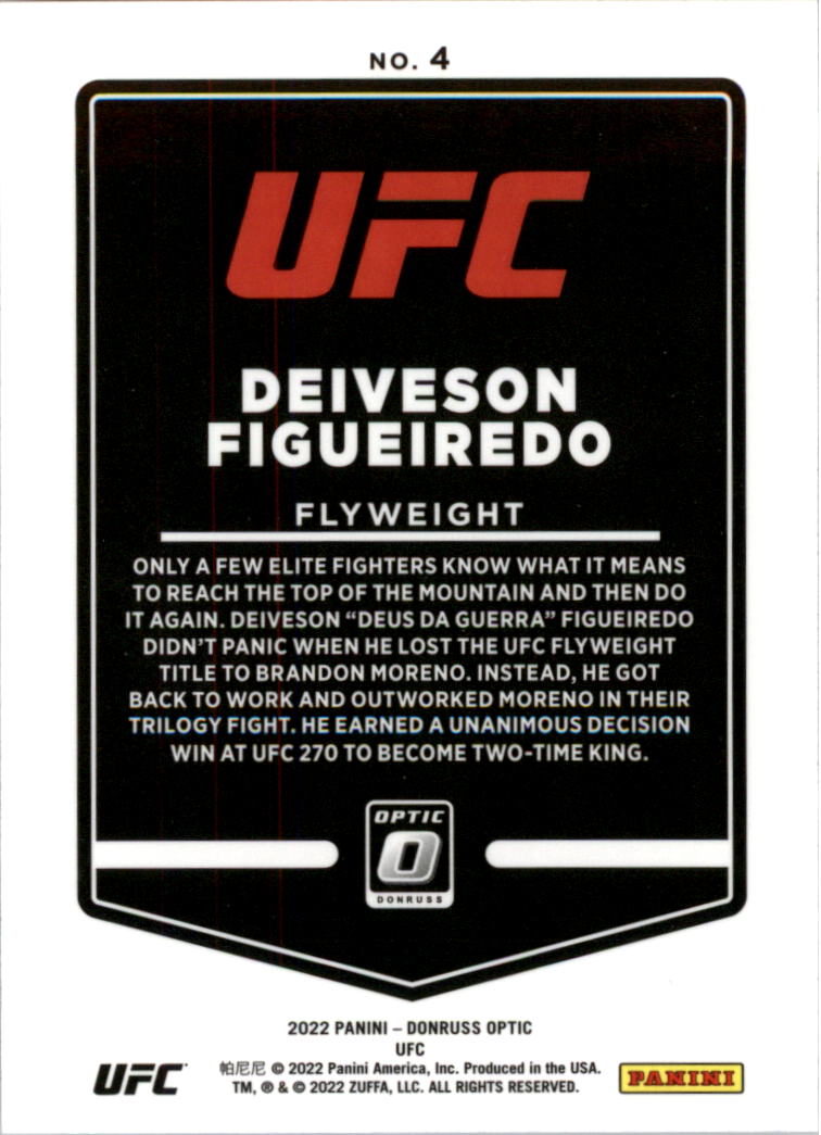 2022 Donruss Optic UFC Trading Cards Card Pick (Base) - Picture 9 of 235