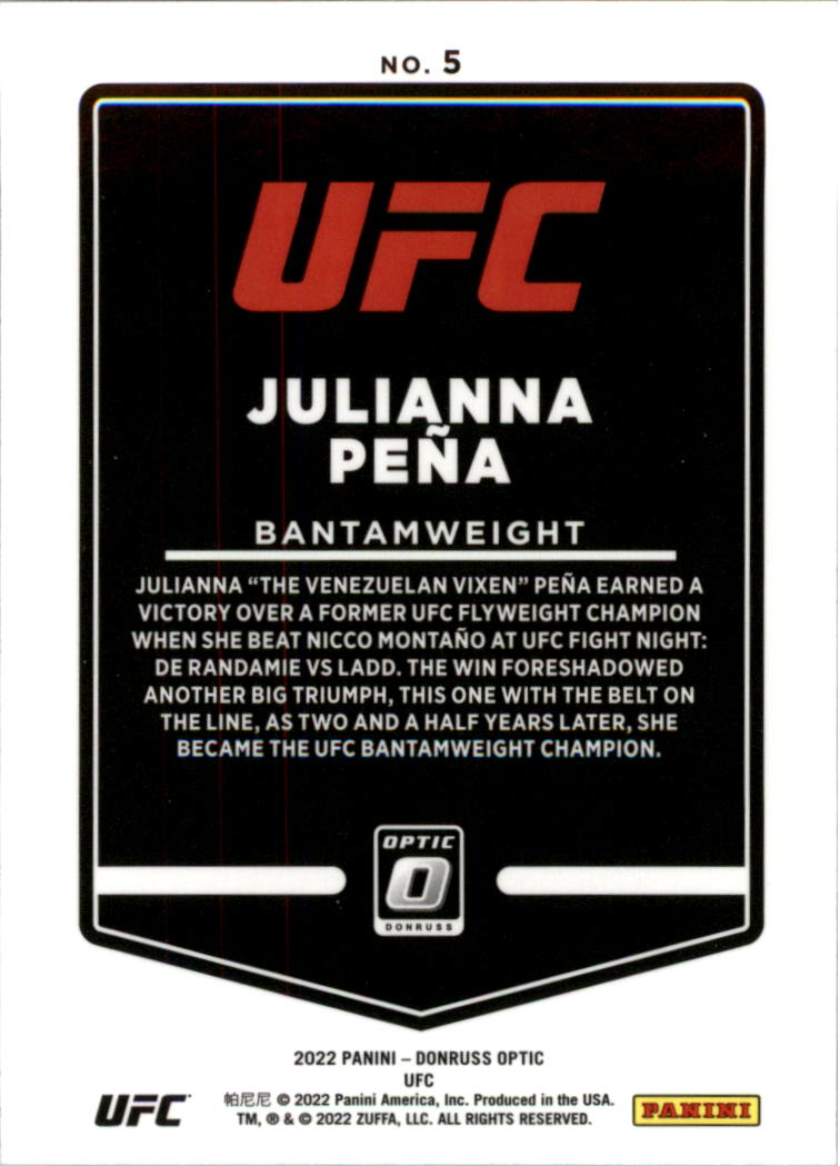 2022 Donruss Optic UFC Trading Cards Card Pick (Base) - Picture 11 of 235