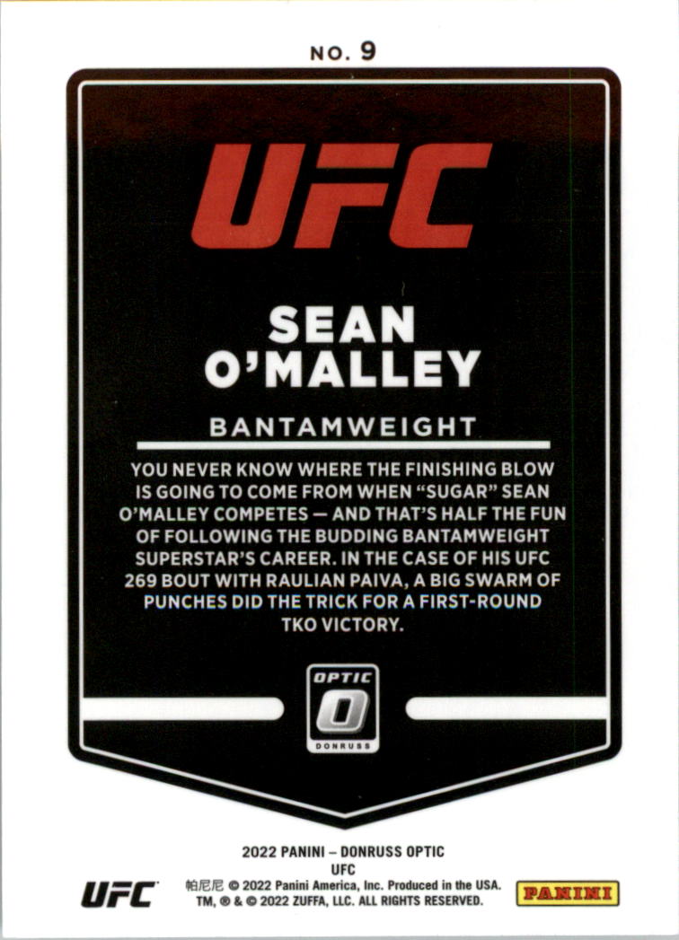 2022 Donruss Optic UFC Trading Cards Card Pick (Base) - Picture 19 of 235