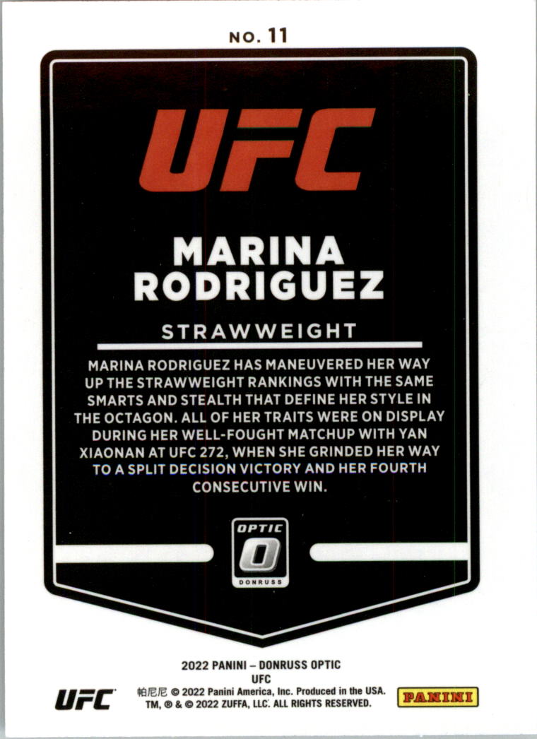 2022 Donruss Optic UFC Trading Cards Card Pick (Base) - Picture 23 of 235