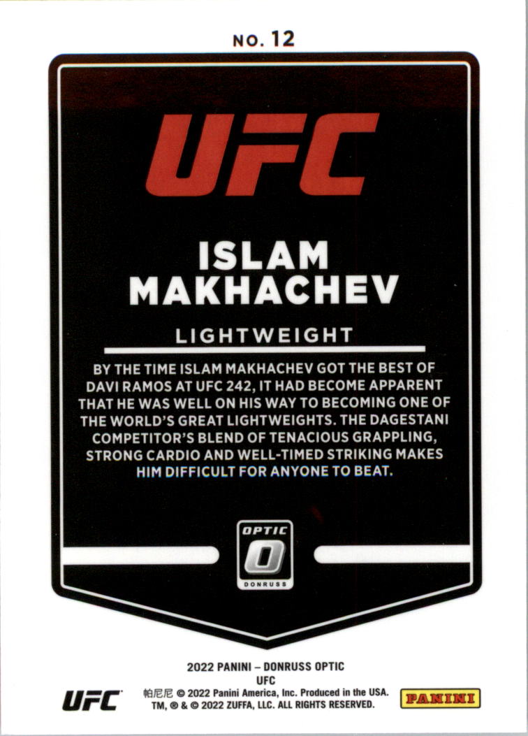 2022 Donruss Optic UFC Trading Cards Card Pick (Base) - Picture 25 of 235