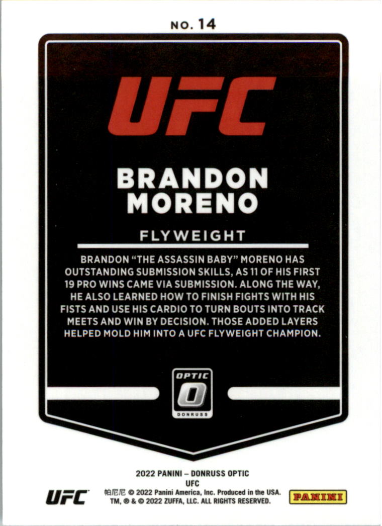 2022 Donruss Optic UFC Trading Cards Card Pick (Base) - Picture 29 of 235