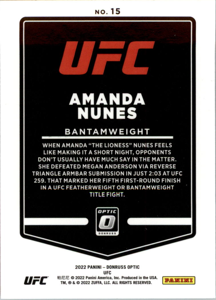 2022 Donruss Optic UFC Trading Cards Card Pick (Base) - Picture 31 of 235