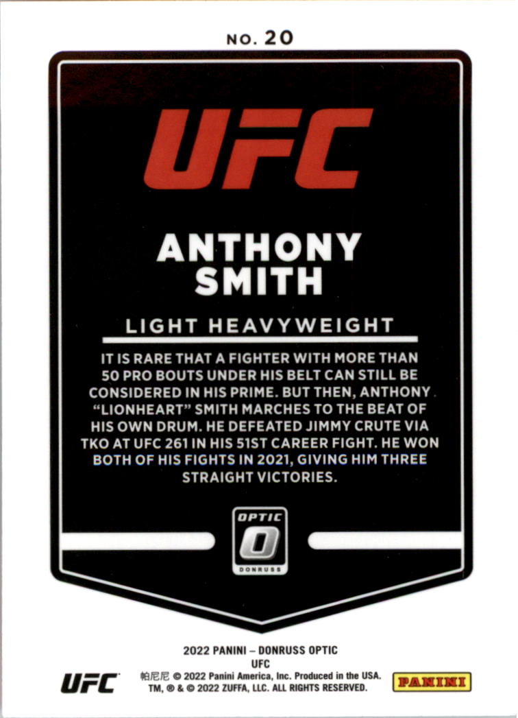 2022 Donruss Optic UFC Trading Cards Card Pick (Base) - Picture 41 of 235