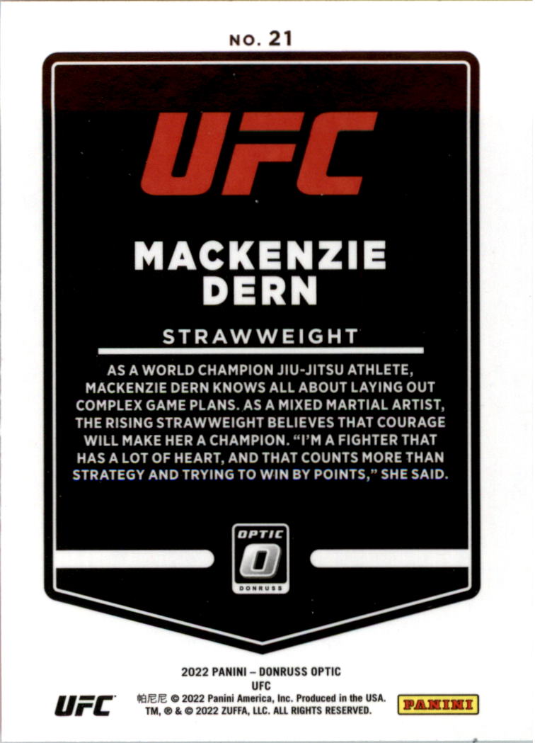 2022 Donruss Optic UFC Trading Cards Card Pick (Base) - Picture 43 of 235