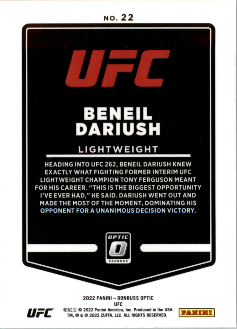 2022 Donruss Optic UFC Trading Cards Card Pick (Base) - Picture 45 of 235